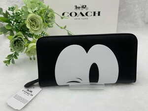 コーチ COACH 長財布 財布ミッキー ディズニー 75周年記念限定 レザー プレゼント シグネチャー ファッション 新品 未使用 F54000 A239