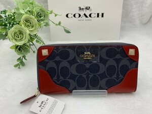 コーチ COACH 長財布 財布 シグネチャー アコーディオン ウォレット ロング ジップ ファッション レディース 新品 未使用 F53780 C188