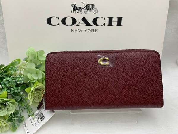 コーチ COACH 長財布 財布 アコーディオン ウォレット ギフト ラウンドファスナー レディース ブランド 誕生日 記念品 新品 CC489 C071