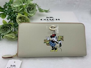 コーチ COACH 長財布 財布 ミニーマウス プレゼント 贈り物 ラウンドジップ ウォレット ロング ジップ 新品未使用 ファッション CH472 A335