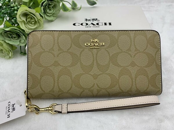 コーチ COACH 長財布 財布 ファッション プレゼント 贈り物 シグネチャー カジュアル フォーマル エレガント シンプル 美品 C4452 C337Z