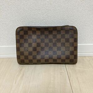 LOUIS VUITTON ルイヴィトン N51993 ダミエ サンルイ セカンドバッグ クラッチバッグ メンズ ブラウンの画像2