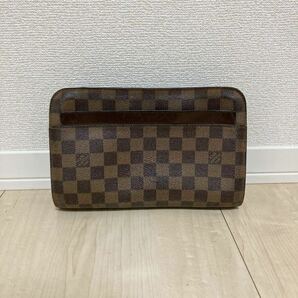 LOUIS VUITTON ルイヴィトン N51993 ダミエ サンルイ セカンドバッグ クラッチバッグ メンズ ブラウンの画像1