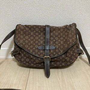 LOUIS VUITTON ルイヴィトン ソミュール３０ ミニラン エベヌ モノグラム M95227