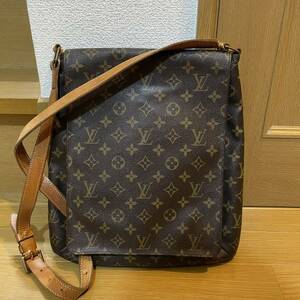 LOUIS VUITTON ルイヴィトン ミュゼットサルサ ショルダーバッグ レザー モノグラム M51258 ブラウン