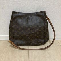 LOUIS VUITTON ルイヴィトン ルーピング M51145 モノグラム ショルダーバッグ ハンド ブラウン _画像1