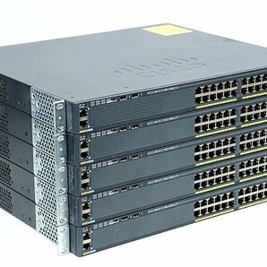 Cisco/シスコ Catalyst 2960-X シリーズ スイッチ ５台セット▲WS-C2960X-24PS-L V06 中古▲送料無料の画像1