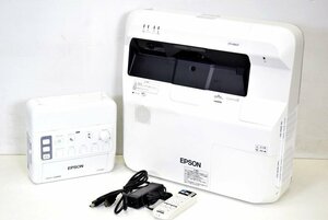 EPSON/エプソン 3800lm プロジェクター + インターフェースボックス□EB-696UT + ELPCB02 ランプ使用210/0時間 中古