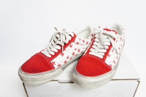 美品22SS VANSバンズ × Bianca Chandon ビアンカ シャンドン × Vault by Vans Old Skool VLT スニーカー 赤418O