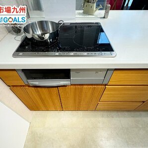 【福岡】W2590 ペニンシュラ型システムキッチン&カップボードセット◆ウッドワン◆水栓・レンジF・コンロ付き◆モデルR展示設置品◆AHK1.2の画像7