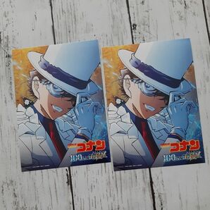 怪盗キッド ステッカー 2枚 名探偵コナン 100万ドルの五稜星 映画 劇場版 イオンシネマ限定 ポップコーンセット 