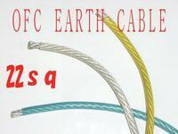  cut sale electric wire N-SKILL heat-resisting OFC earthing cable 22.0sq(4 gauge corresponding outer diameter 9.8mm)1m