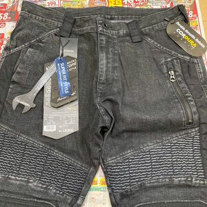 ③タグ有り未使用　CORDURA デニムパンツLL W86 股下75 ブラストブラック　FIELDCORE ③ デニム　作業ズボン