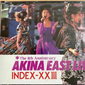 中森明菜 イースト ライヴ Index-XXIII AKINA East Live インデックス　全24曲　中古CD ケース傷有