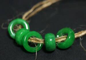 [.] jade . sphere ..(5 bead ) one ream netsuke .. sphere .. thing ornament * era thing *s60429