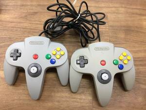 NINTENDO NINTENDO64 コントローラー NUS-005 ２個 中古品1575