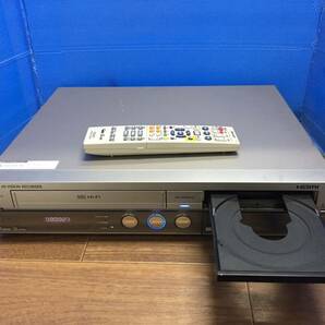 SHARP シャープ VHS/DVD/HDD 一体型レコーダー DV-ACV32 純正リモコン付 中古品1605の画像4