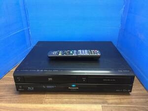 パナソニック VHS一体型 ブルーレイレコーダー DMR-BR670V 純正リモコン付　中古品1611