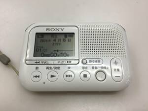 SONY voice recorder ICD-LX30 white SD card attaching present condition secondhand goods 1626
