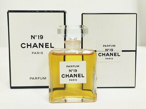 1円スタート CHANEL シャネル No19 28ml 香水 レディース パルファム 残量多 ケース 箱付き