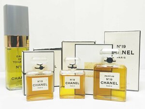 1円スタート まとめ売り CHANEL シャネル No19 香水 5点セット 100ml 28ml 7.5ml レディース オードトワレ 一部未開封