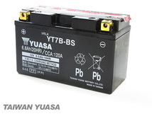 台湾ユアサバッテリー YUASA AGM YT7B-BS ◆ GT7B-4 FT7B-4 DT7B-4 互換 シグナスX SE44J マジェスティ125 SG28J TT-R250_画像3