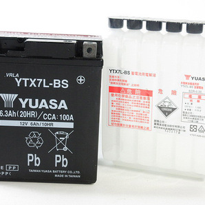 台湾ユアサバッテリー YUASA YTX7L-BS ◆互換 FTX7L-BS バリオス ZZ-R250 エリミネーター250 マグナ VTR250 ホーネット250 ジェイド JADEの画像4