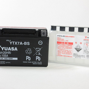 台湾ユアサバッテリー YUASA YTX7A-BS ◆互換 FTX7A-BS アドレスV125G /S シグナスX SV250 マジェスティ125 GSX250Sカタナ イナズマ400の画像4