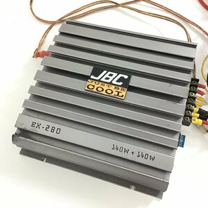 JBC　JUST BE COOL　カーアンプ　140W＋140W　EX-280　現状品【同梱不可/売り切り/04-50】