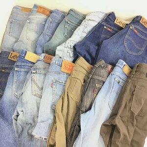 ★1円スタート★　Levi's　リーバイスなど　ボトムス　デニム等　15点セット【同梱不可/売り切り/04-174】