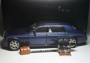 ▲貴重な！世界限定！Kyosho 1/18 ロールスロイス ファンタム Rolls Royce Phantom ファントム Metropolitan Blue 京商 RR