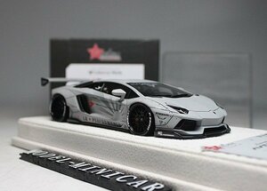 ▲最後1台！FUELME 1/43 ランボルギーニ LP700-4 アヴェンタドール Liberty Walk LB Works Zero Fighter Matt Grey