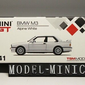 ▲超希少！MINIGT 1/64 BMW E30 M3 白 新品 TSM MINI GTの画像1