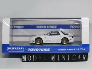 ▲入手困難！Tarmac Works 1/64 Mazda RX-7 FC3S パンデム PANDEM Rocket Bunny White T64R-066-WH TW 新品