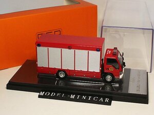 ▲超希少！GCD 1/64 五十鈴 ISUZU ELF イスズ Fire truck トラック 全金属