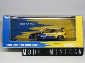 ▲超希少！INNO Model 1/64 ホンダ Honda Civic シビック EF9 Spoon Sport 95# Livery Tuned IN64-EF9-SPTR 新品