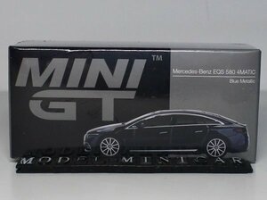 ▲超希少！MINIGT 1/64 Mercedes-Benz EQS 580 4MATIC Nautical Blue Metallic MGT00559 新品 MINI GT