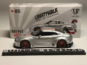 ▲超希少！Silver Shine！MINIGT 1/64 日産 NISSAN GT-R R35 LB Works Liberty Walk Zero Fighter 新品 MINI GT TSM