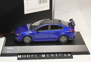 ▲Resin Model！青！世界限定600台！Kyosho 1/43 スバル Subaru インプレッサ impreza WRX STI S209 新品 京商