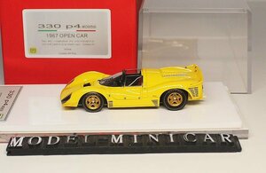 ▲超貴重な！Yellow！世界限定99台！DMH 1/64 フェラーリ Ferrari 330P4 330 P4 #0856 1967 Open Car 新品 Resin Model