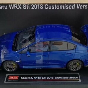 ▲ サンスター Sun Star 1/18 スバル Subaru S207 WRX sti 2018 BLUEの画像1