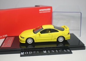 ^ hard-to-find!Yellow! worldwide limitation!OneModel 1/43 Honda Honda Civic Civic Type R type R Integra DC2 Resin Model ONE MODEL