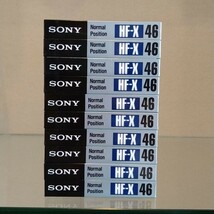 期間限定！割引価格中　新品未使用 SONY カセットテープ　HF-X46 10本セット　_画像4