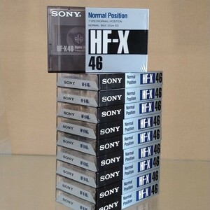 期間限定！割引価格中　新品未使用 SONY カセットテープ　HF-X46 10本セット　