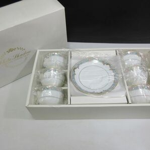 ◆未使用 保管品 HOYA CHINA CORP 保谷チャイナ カップ＆ソーサー 碗皿 6客セット 元箱入り 現状渡し..の画像10