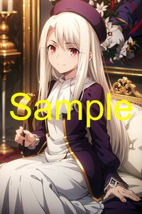 TRT107 イリヤスフィール・フォン・アインツベルン Fate stay night 同人 ポスターA4 コスプレ 高品質 イラスト アートポスター アニメ