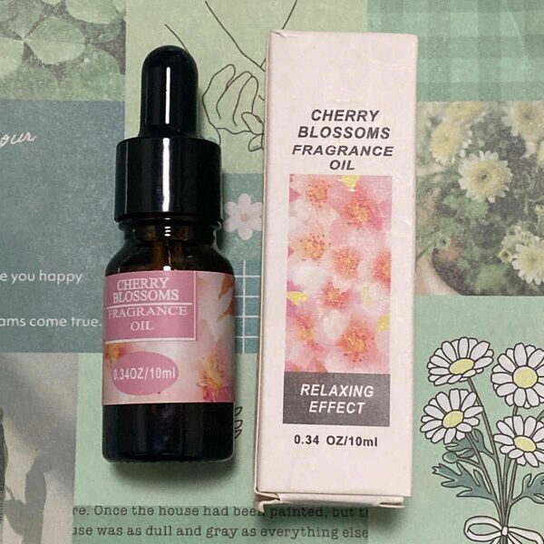 桜のアロマオイル　フレグランスオイル　フレグランス　春の花の香り　便利なスポイド式