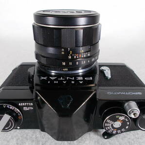 フィルムカメラ 整備済 完動品 Pentax SP + レンズ f1.8 55mm A802の画像8