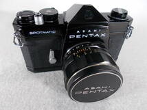 フィルムカメラ 整備済 完動品　Pentax SP + レンズ f1.8　55mm A802_画像1