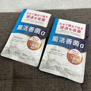 腸活善菌α 腸活サプリ 乳酸菌サプリ ビフィズス菌 2袋